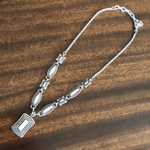 Brighton Two Tone  Chunky Ornate Link reversible Necklace - Picture 7 of 13